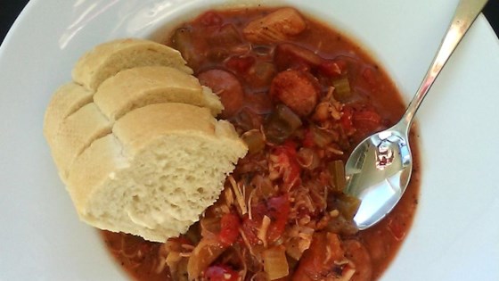 SlowCooked Chicken and Sausage Gumbo Recipe  Allrecipes.com