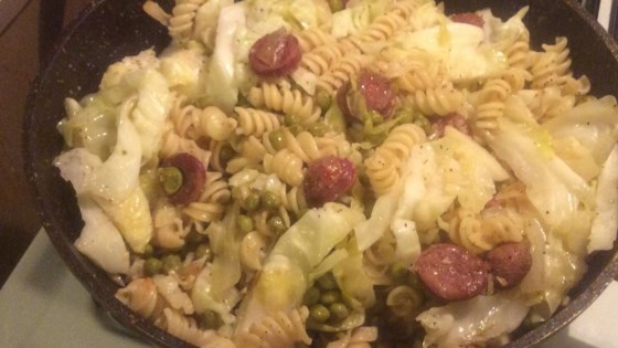 Cabbage and Smoked Sausage Pasta Recipe - Allrecipes.com