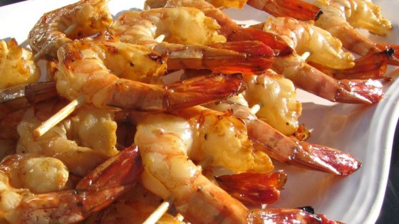 Honey grilled shrimp