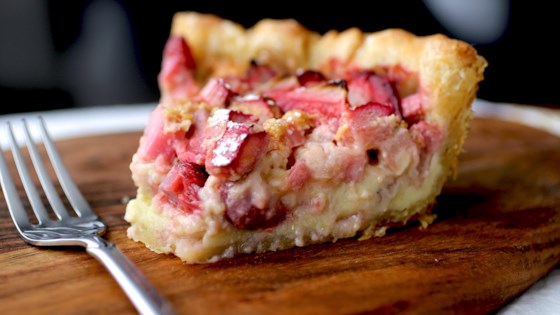 Strawberry Rhubarb Custard Pie Recipe