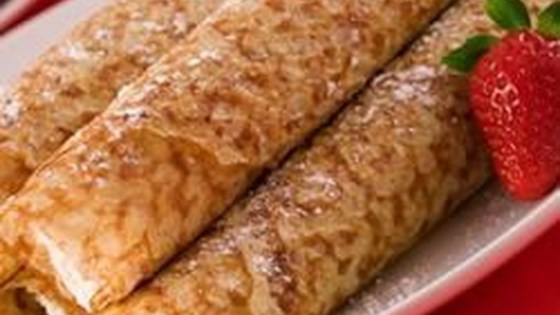 Traditional cheese blintzes