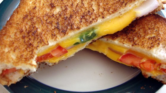 Healthy Spicy Grilled Cheese Sandwich