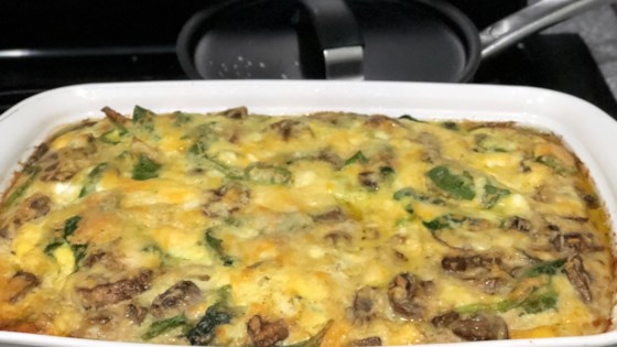 Spinach And Mushroom Egg Casserole Recipe 5731