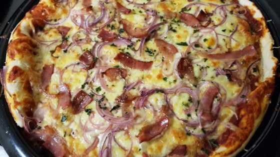 neapolitan-style pizza dough with garlic and italian seasonings