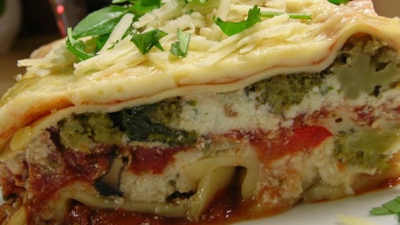 with made mushrooms lasagna Recipe Vegetable  Hearty Lasagna  Allrecipes.com