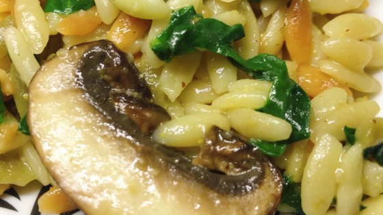 Instant Pot® Spinach and Mushroom Orzo Recipe