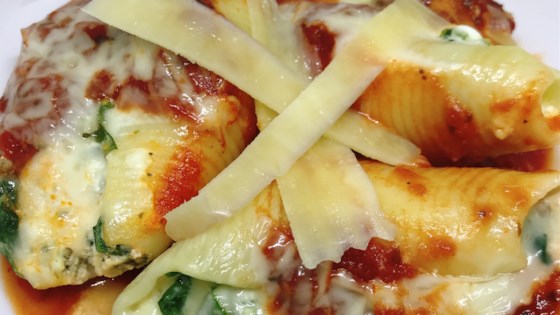 Stuffed Shells With Spinach Ricotta And Cottage Cheese Recipe