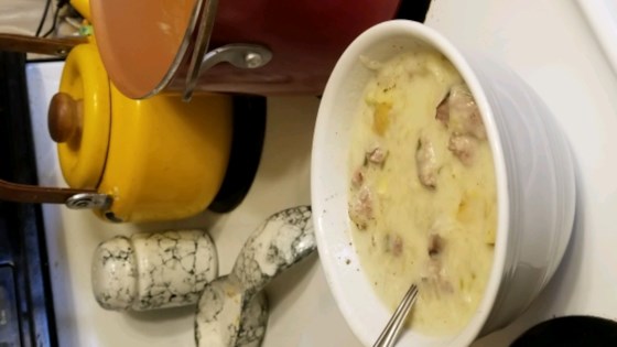 bratwurst, potato and cabbage soup