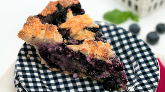 Blueberry, Goat Cheese, and Basil Pie Recipe