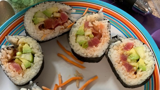 Spicy Tuna Sushi Roll Recipe Allrecipes Com