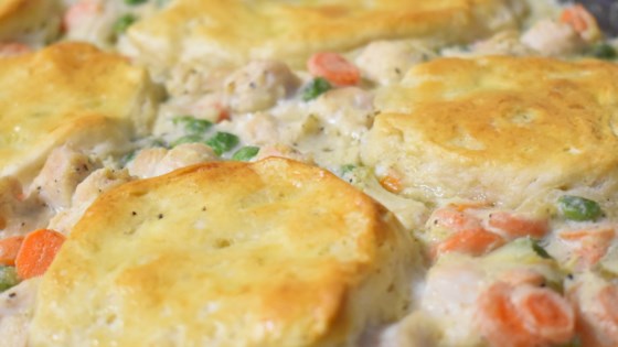 Mom S Fabulous Chicken Pot Pie With Biscuit Crust Recipe Allrecipes Com