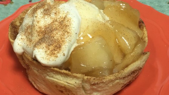 Apple Pie a la Mode Taco Cup Recipe