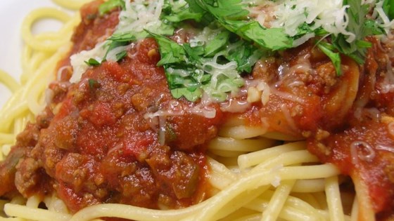 Spaghetti Sauce with Ground Beef Recipe - Allrecipes.com