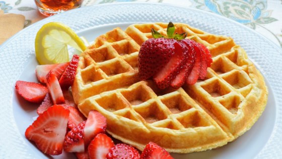 Lemon-Ricotta Cornmeal Waffles Recipe