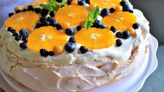 Orange Berry Pavlova Recipe Allrecipes Com