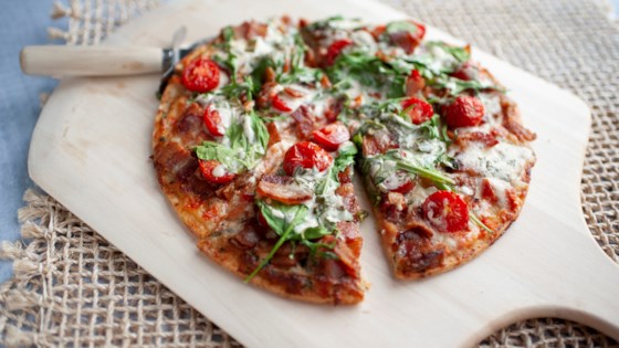 BLAT Pizza with Basil Mayo Recipe - Allrecipes.com