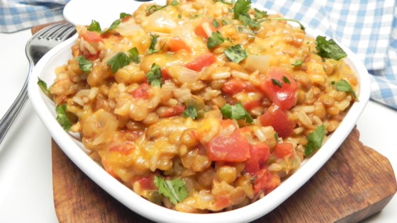 Instant Pot® Cheesy Mexican Lentils and Rice Recipe ...