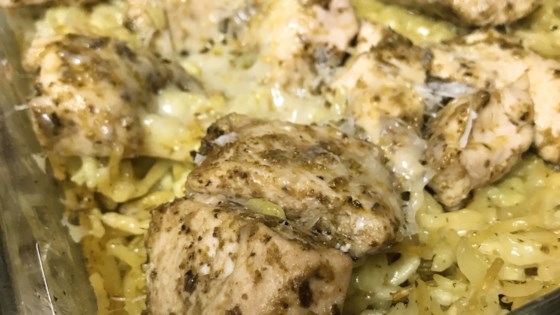 Pesto Chicken and Rice Bake Recipe