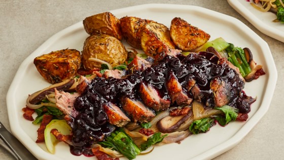 Pan-Seared Duck Breast with Blueberry Sauce Recipe - Allrecipes.com