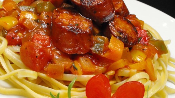 Sweet Italian Sausage Ragout with Linguine Recipe - Allrecipes.com