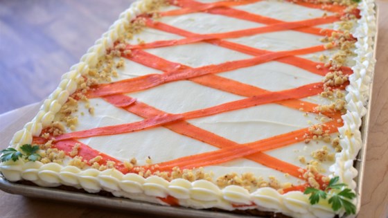 Brown Butter Carrot Sheet Cake with Brown Butter-Cream Cheese Frosting Recipe