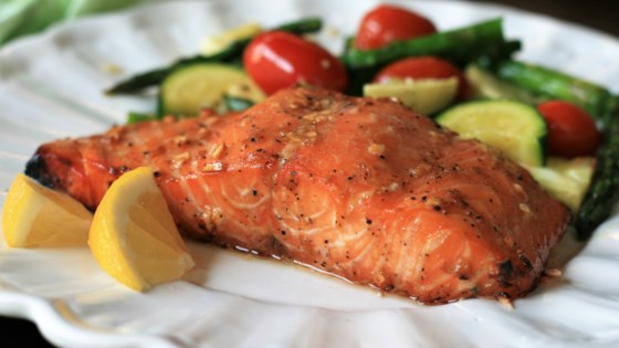 Grilled Salmon with Maple Syrup and Soy Sauce Recipe