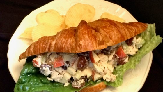 Pecan Chicken Salad with Apples and Grapes Recipe