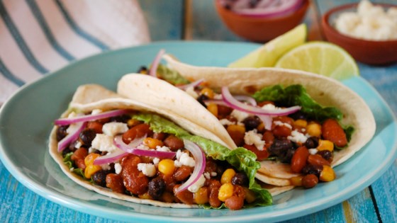 Three Bean Tacos Recipe