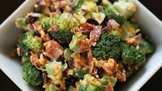 Martie's Broccoli Salad with Bacon and Cheese Recipe