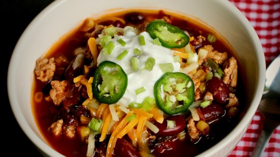 Slow Cooker Ground Chicken Chili Recipe