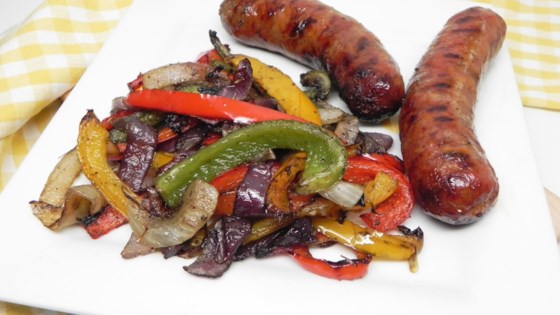 Grilled Italian Sausage with Peppers and Onions Recipe