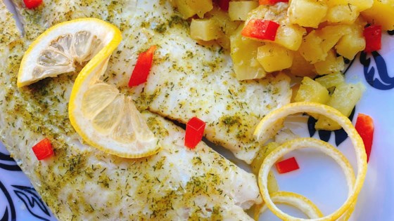 Baked Lemon Garlic Tilapia And Potatoes In Foil Recipe Allrecipes Com