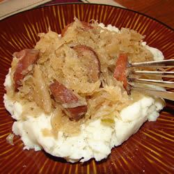 Slow Cooker Sauerkraut and Sausage image