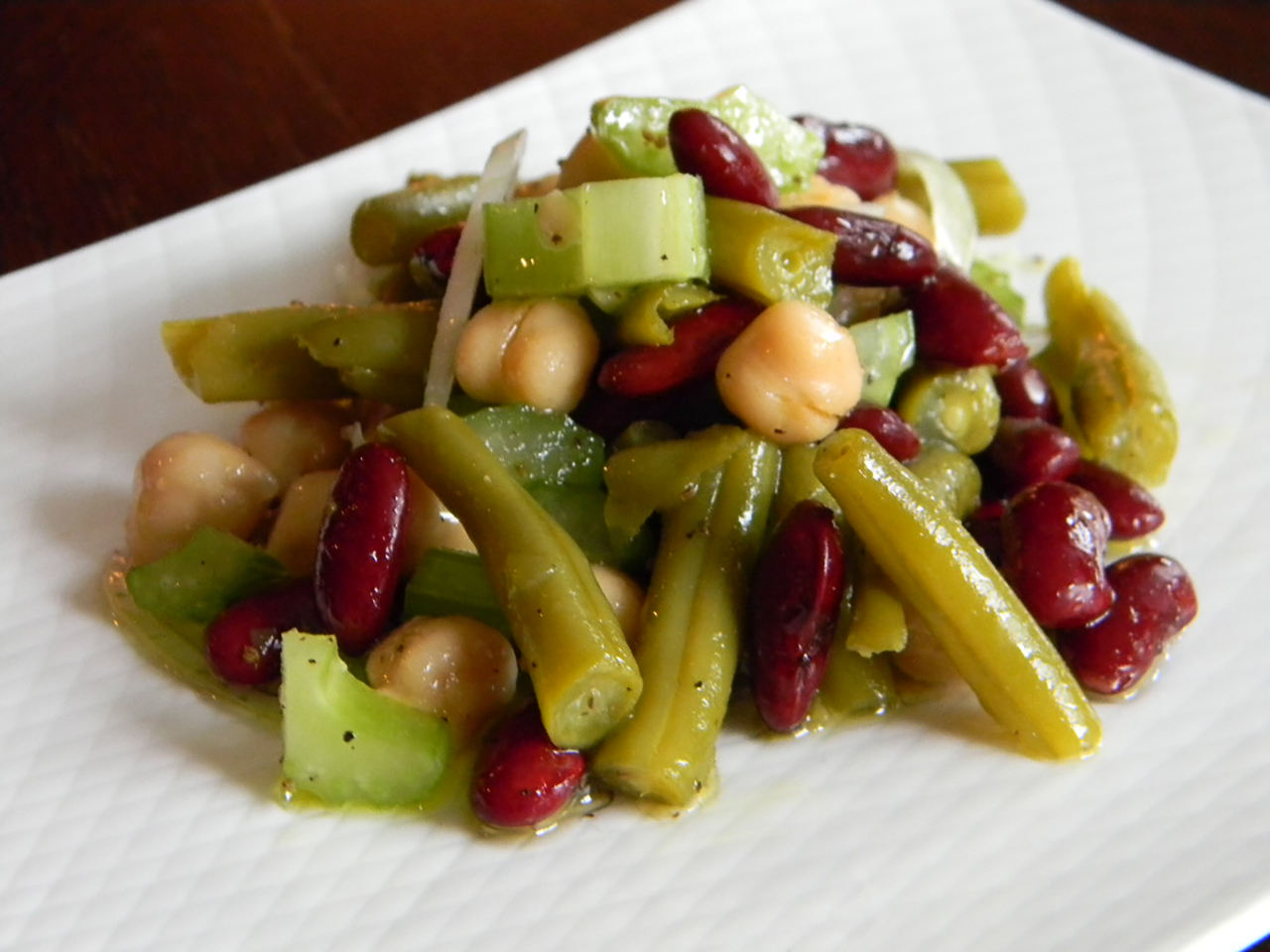 Three Bean Salad With Celery image