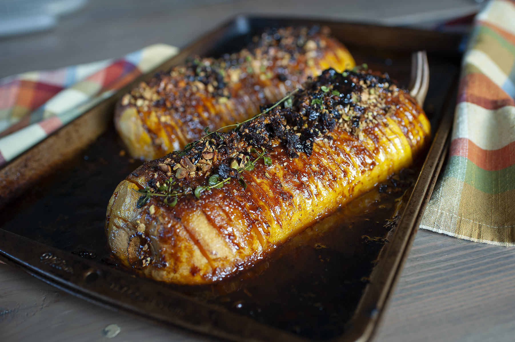 Sweet and Savory Hasselback Butternut Squash image