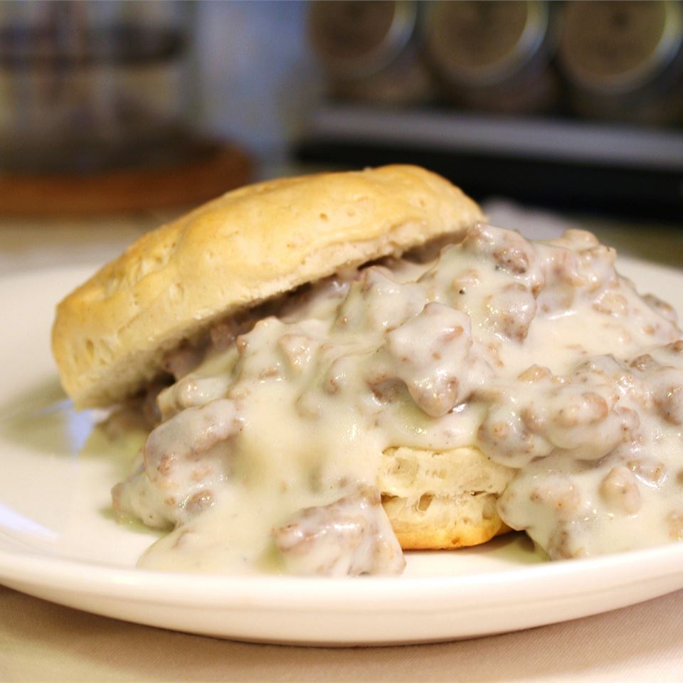 Easy Sausage Gravy And Biscuits Recipe Allrecipes,Convert 23 Cup To Ml