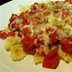 Bow-Tie Pasta With Red Pepper Sauce image