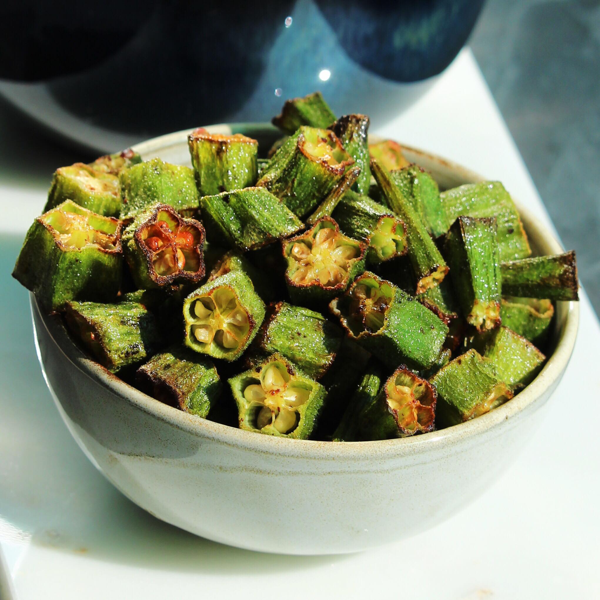 Air Fryer Roasted Okra image