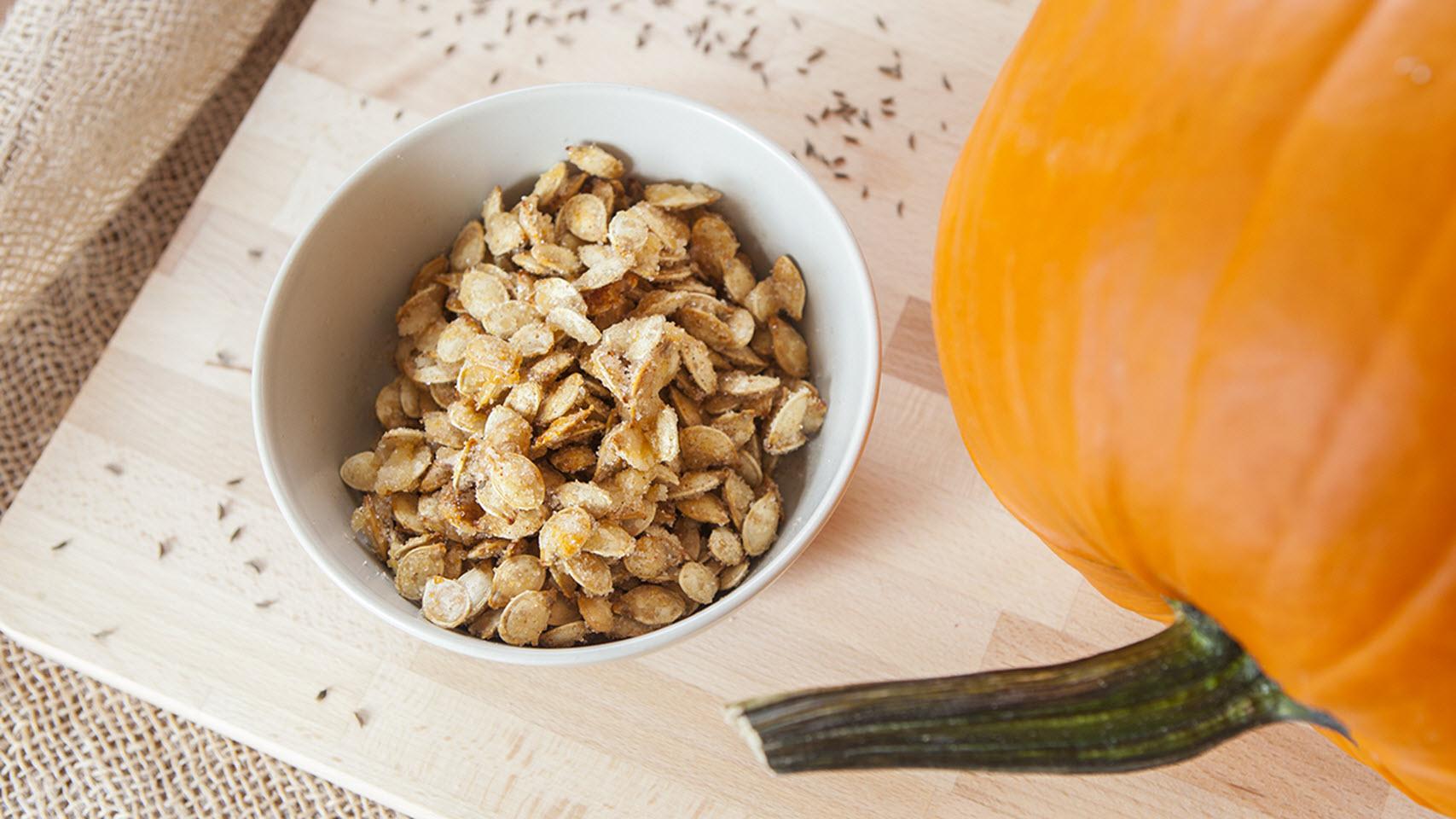Caramelized Spicy Pumpkin Seeds image