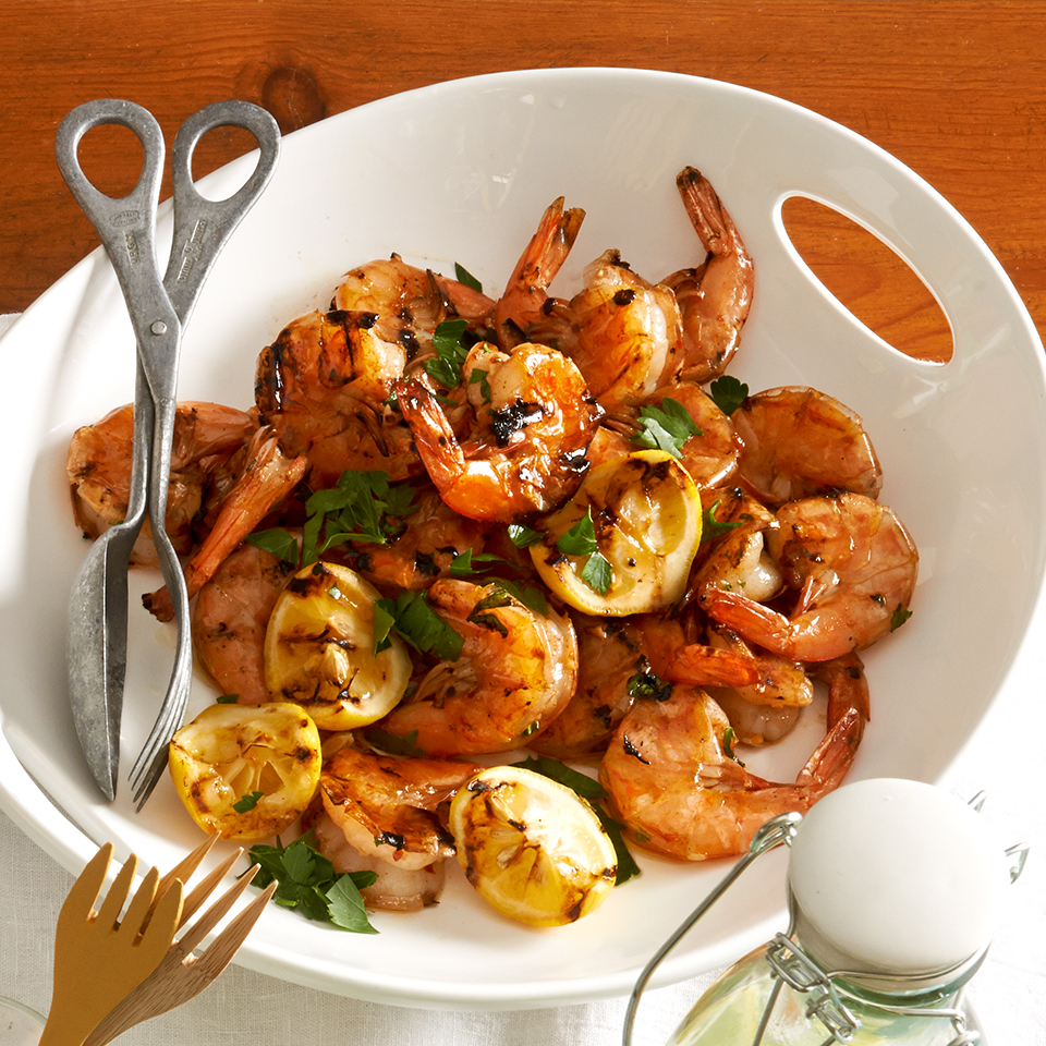 Grilled Sherry Garlic Shrimp Recipe Eatingwell