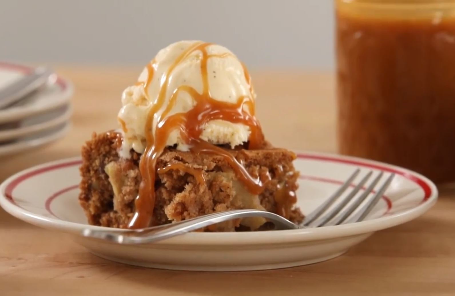 Fresh Apple Walnut Cake image