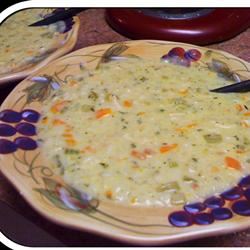 Creamy Chicken and Rice Soup image