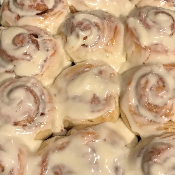 The Perfect Cinnamon Roll Icing Photos