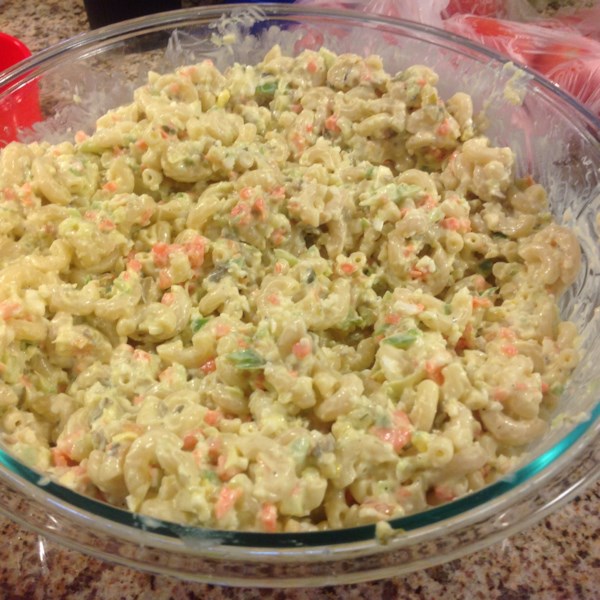 tuna macaroni salad with pickles