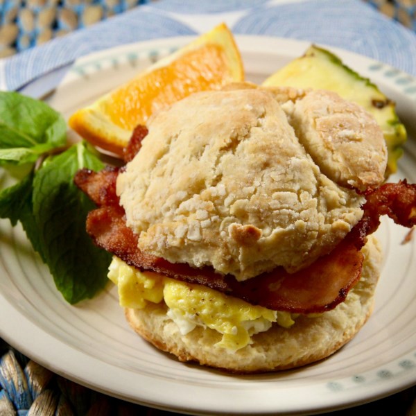 Bacon, Egg, And Cheese Buttermilk Biscuit Breakfast Sandwich Photos ...