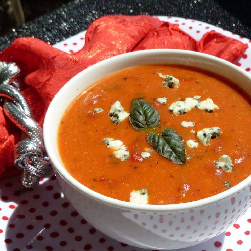 Cream of Tomato Gorgonzola Soup_image