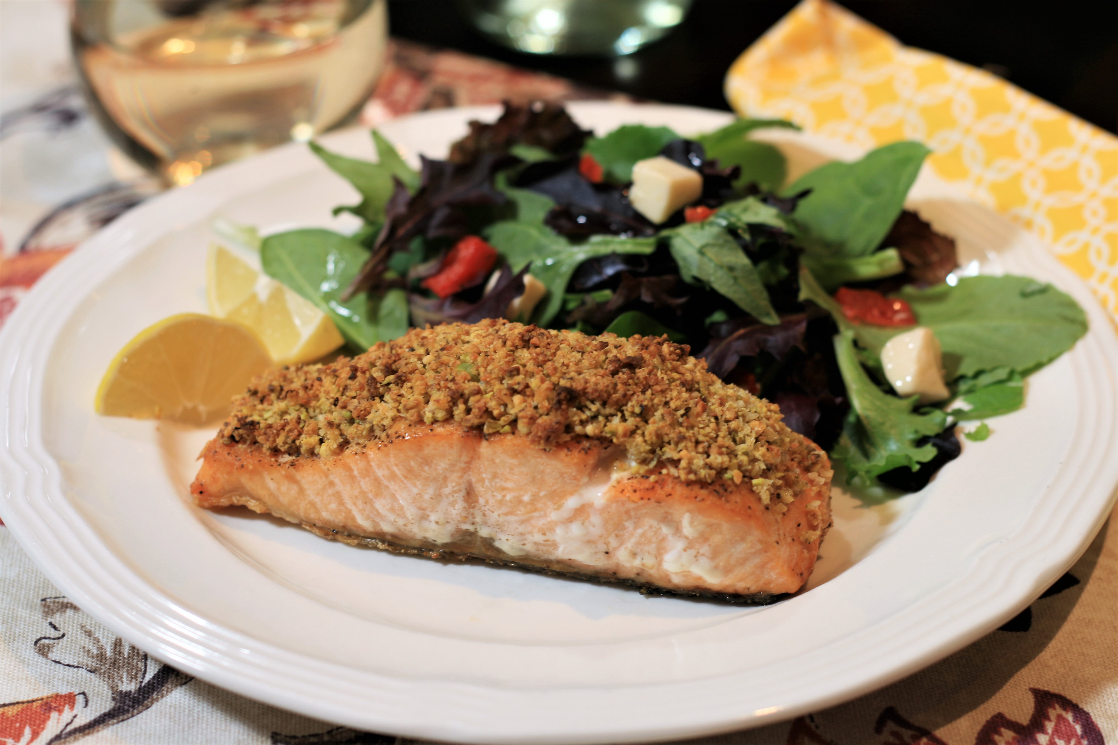 Pistachio-Crusted Salmon image