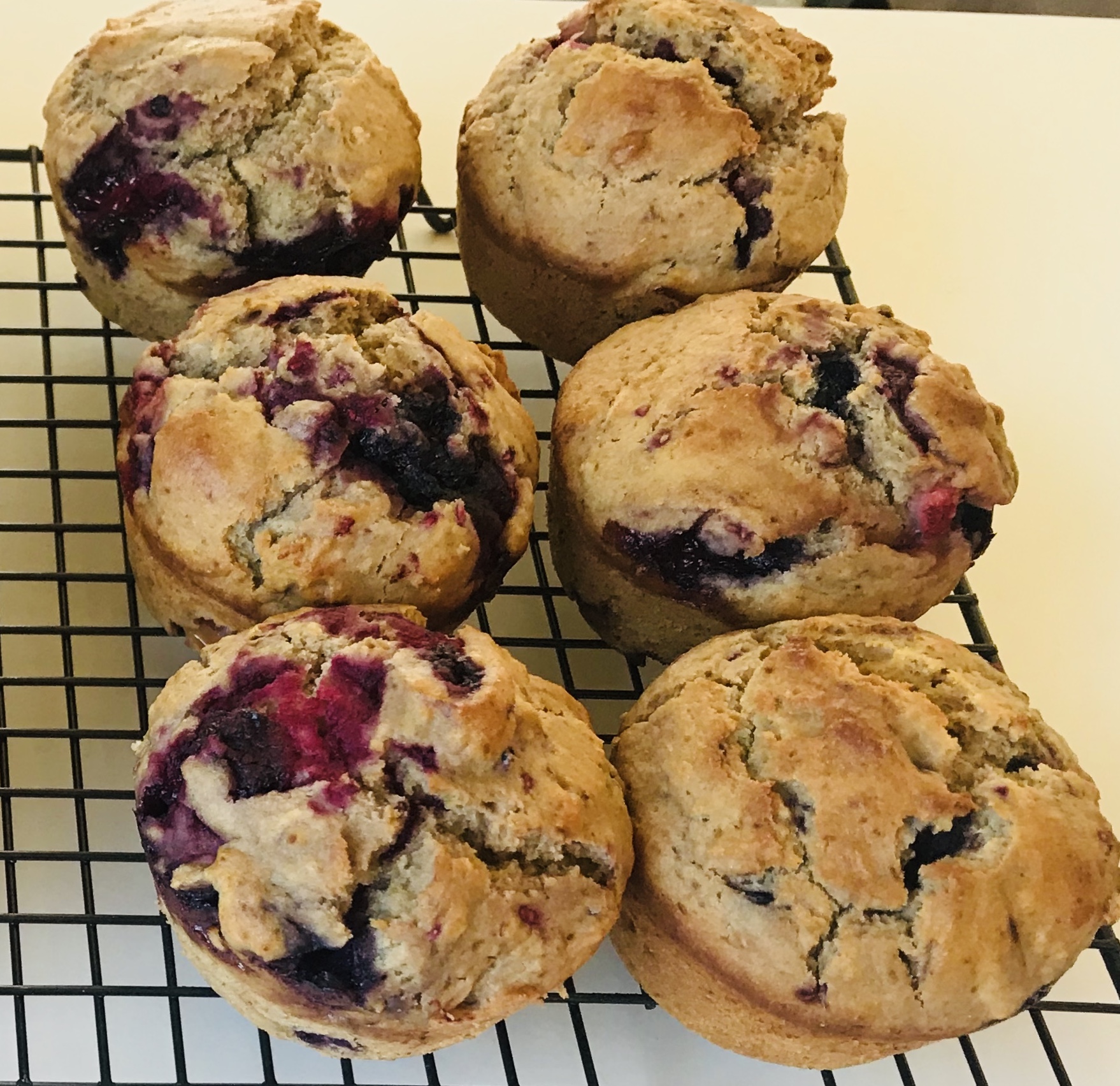 Blueberry Cream Muffins. 