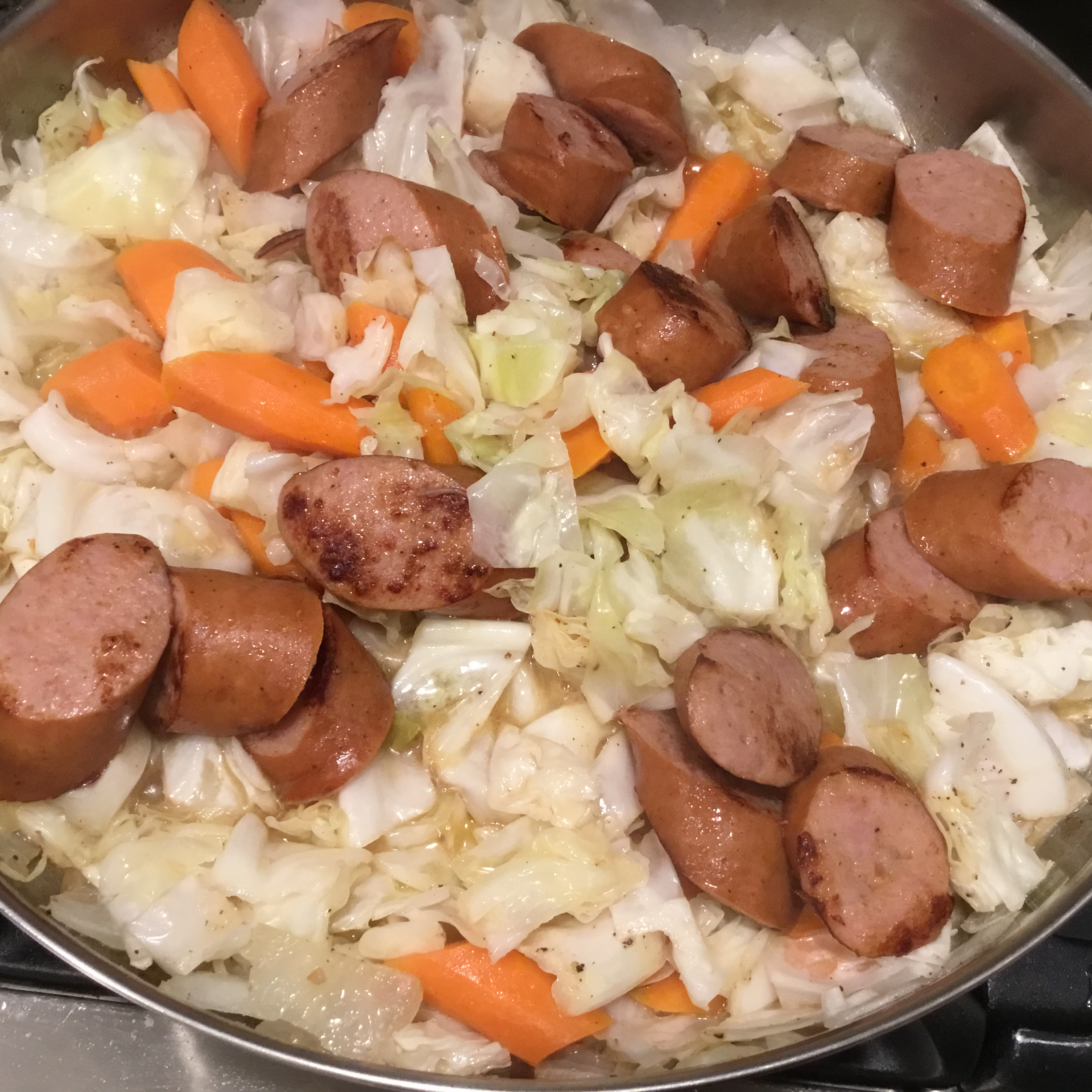 Kielbasa with Cabbage and Apples image