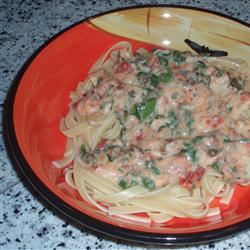 Salmon and Spinach Fettuccine Recipe | Allrecipes